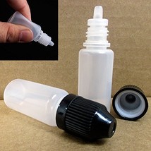 50 Empty Plastic Squeezable Dropper Bottles Tip 10ml Eye Liquid Dropper ... - £10.35 GBP