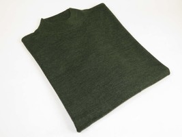 Mock Neck Merinos Wool Sweater PRINCELY From Turkey Soft Knits 1011-00 Olive image 2