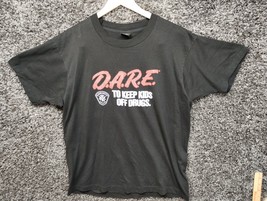 Vintage DARE To Keep Kids Off Drugs Shirt Adult XL Single Stitch Bloomin... - £37.14 GBP