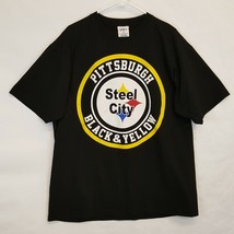 VTG Pittsburgh Men Of Steel City Sz 2XL XXL T Shirt STEELERS Football Sh... - £18.24 GBP