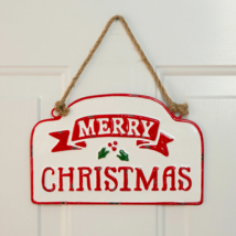 Merry Christmas tin Sign - SALE - $24.00