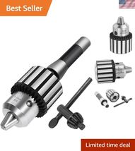 Super Heavy Duty Drill Chuck 1/2" Capacity with R8 Shank Precision Integ... - $120.66