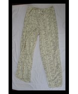 Ivory Flower Print Ladies Lounge Pants Size XL - €12,72 EUR