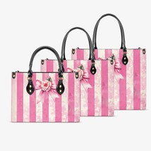 Women&#39;s Tote Bag - Rockabilly - Pink Candy Stripe - £47.65 GBP+