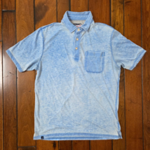 JOHNNIE-O Hanging Out Polo Shirt Men&#39;s Small S Blue Slim Fit Lightweight - $33.90 CAD