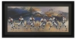 John Elway Autographed &quot;Art of the Pass&quot; 36&quot; x 15&quot; Photo UDA LE 50/50 - $1,495.00