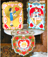 1930's Valentine Cards "To My Love", "My Heart's Message" Ephemera, Junk Journal - $9.00