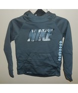 Nike Therma Boys Size 4 Hoodie Sweatshirt Grey Gray New Hooded 86E704-G1A - $19.75