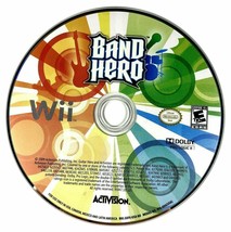 Band Hero Nintendo Wii 2009 Video Game DISC ONLY music rhythm guitar drums - £14.89 GBP
