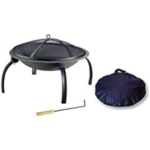 Portable Firepit34.3&quot;Blk - £46.01 GBP