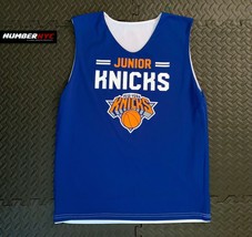 Ny Knicks Reversible Jersey Junior Smash Medium Blue White Kids Teens Boys Girls - £15.45 GBP