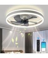 Bevenus Low Profile Ceiling Fan w Lights,3 Colors 0LED 6 Speeds 19.7&quot;x5.5&quot; - £50.37 GBP