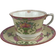 Vintage Royal Worcester Cordova Pink Teacup Cup &amp; Saucer Set Demitasse F... - £18.30 GBP
