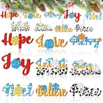 Gerrii 18pcs Christmas Ornaments Wooden Words Colorful Bulk New Crafts - $75.29 MXN Gerrii 18pcs Christmas Ornaments Wooden Words Colorful Bulk New Crafts - $75.29 MXN