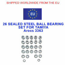TAMIYA AROCS 3363 Rc Truck Compatible Steel Ball Bearing Upgrade Kit Hop Up Set - £22.33 GBP