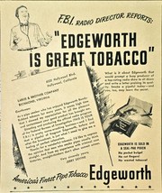 Edgeworth is Great Tobacco FBI Reports Pipe Smoking Pak 1948 Vintage Pri... - $11.93 CAD