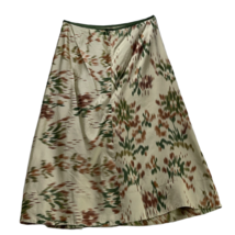 DKNY PURE Women&#39;s Skirt Silk Muted  Beige Floral Midi Size 4 - $116.99