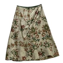 DKNY PURE Women&#39;s Skirt Silk Muted  Beige Floral Midi Size 4 - £92.71 GBP