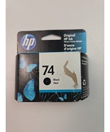 2023 HP 74 CB335WN Genuine Black Ink Cartridge Sealed New in Box - $207.14 MXN