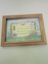 Vintage Wooden Framed Quote My Sister My Friend Chance Hearts Decor - £18.01 GBP