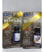 (2) Duke Cannon Supply Co Best Damn Beard Oil Redwood Scent Travel Pocke... - $110.92 MXN