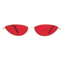 Étroit Forme Ovale Lunettes de Soleil Femmes Petit Métal Cadre Couleur UV 400 - £9.52 GBP