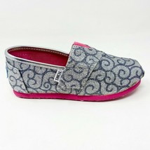 Toms Classics Silver Swirl Pattern Tiny Toddler  Slip On Casual Canvas F... - £19.71 GBP