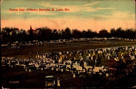 Missouri, MO St. Louis Jefferson Barracks Parade Day, early 1900&#39;s postcard bk63 - £4.70 GBP