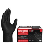 GLOVEWORKS HD Black Nitrile Industrial Disposable Gloves, 6 Mil, Latex-F... - $31.92 CAD