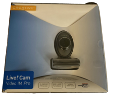 Creative Live Pro Webcame Simple Video Calling  Built-in Microphone Skype USB - £31.96 GBP