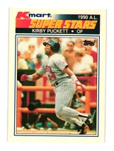 1990 Topps Kmart Super Stars #22 Kirby Puckett Minnesota Twins - £1.60 GBP