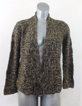 Anne Klein Women&#39;s Large Acrylic Brown Long Sleeve Open Front Cardigan S... - $12.86