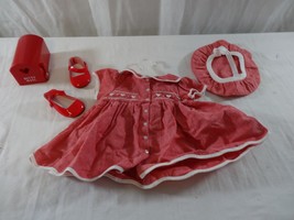 American Girl Pleasant Company Bitty Baby Valentine&#39;s day Outfit Mailbox Hat Dre - £32.45 GBP