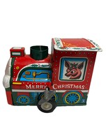Vintage 1950s Wind Up Tin Yuletide Christmas Locomotive - $39.77 CAD