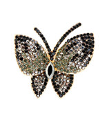 Butterfly Lapel Collar Pin Corsage Brooch Women Jewelry Rhinestone Girl ... - £9.58 GBP