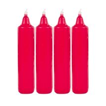 4 Count of Red 22.5mm diameter German Christmas Pyramid Candles Made in ... - $15.82