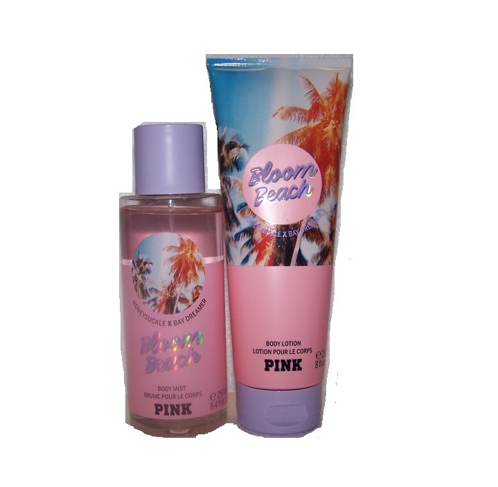 Primary image for Victoria's Secret PINK Bloom Beach Body Mist & Body Lotion 2 Piece Set