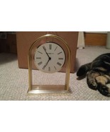 Howard Miller 613118 AF Reminisce Tabletop Clock Quartz Time Runs Gold - £23.48 GBP