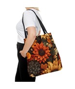 Floral tote bag durable fun  reusable grocery tote bag shopping bag boho - $26.93+