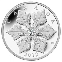 1 Oz Silver Coin 2012 $20 Canada Winter Crystal Snowflake Clear Swarovski - £109.27 GBP