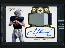 2021 Panini Black Box Flawless Troy Aikman Auto Jersey Patch 1 of 1 Cowb... - £703.64 GBP