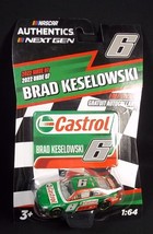 Nascar Authentics 2022 Wave 7 Brad Keselowski Castrol #6 &amp; sticker New - £7.75 GBP