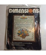 1981 DIMENSIONS “LIFE’S GREATEST TREASURES” CROSS STITCH KIT! 16&quot; X 20&quot; ... - $171.25 MXN