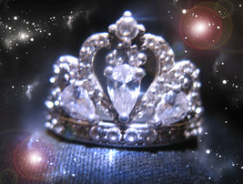 Haunted Ring Ignite Crown Chakra Correct All Wrongs Golden Royal Magick - £318.52 GBP