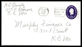 1956 US Cover - Kansas City, Missouri to Kansas City, MO O3 - $2.96