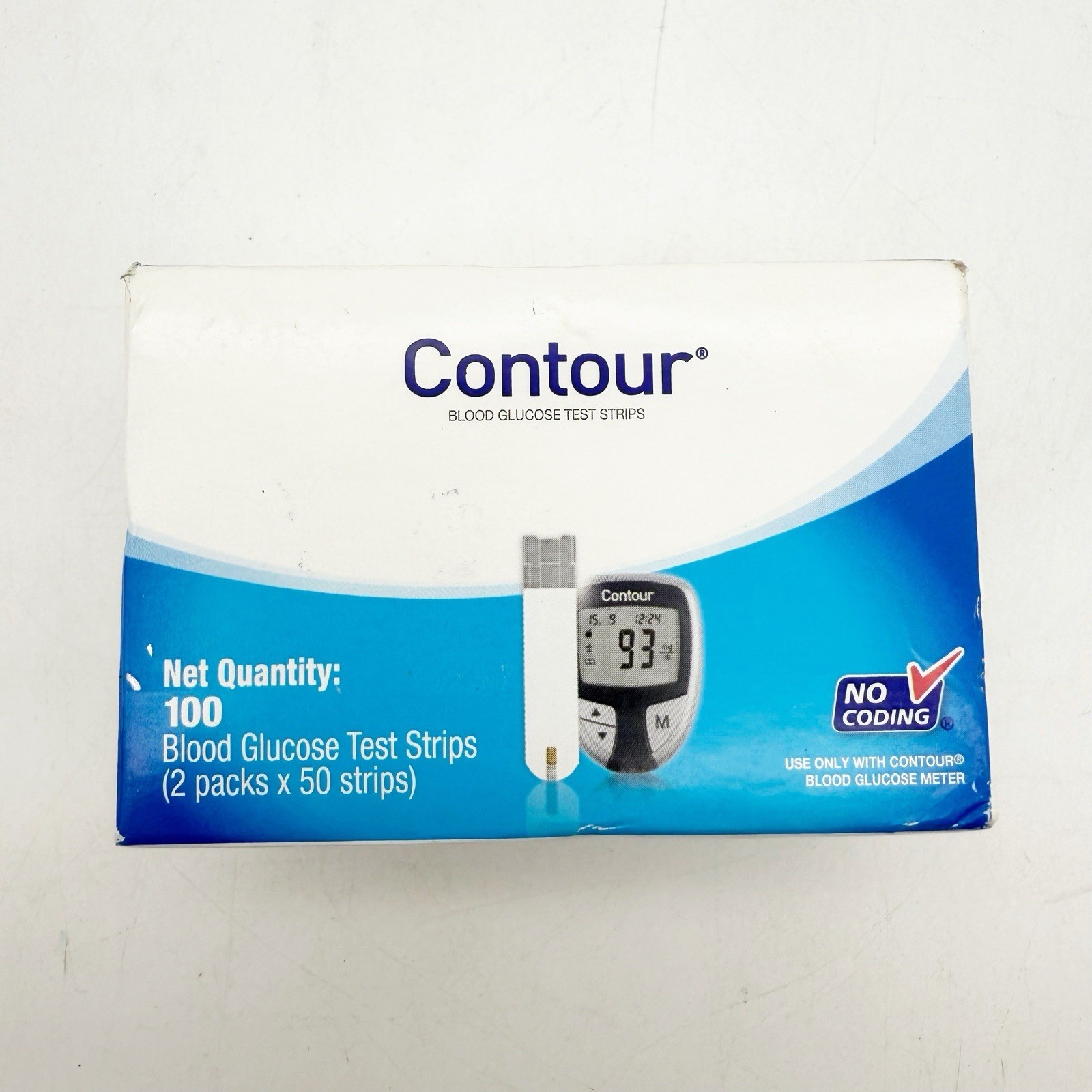 Contour Blood Glucose Test Strips - Pack of 100 Exp 1/26 - $39.99