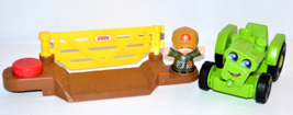 Fisher Price Little People  Green Tractor Farmer figure Gate Replacements Barn - £11.50 GBP