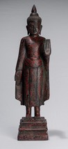 Antik Khmer Stil Holz Stehend Schutz Monday Buddha Statue - 53cm/53.3cm - £320.48 GBP