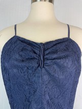 Vintage 1950s Party Dress A Norman Original Med Navy Blue Sleeveless Lac... - £57.08 GBP
