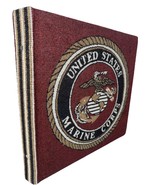 Vintage United States Marine Corps Scrap Book Photo Album 13x13 Military... - $55.30 CAD